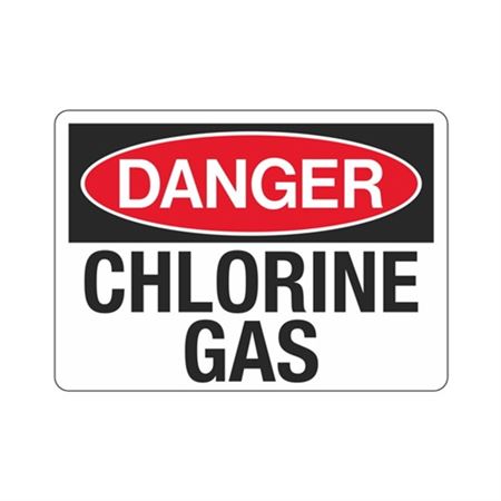 Danger Chlorine Gas Sign